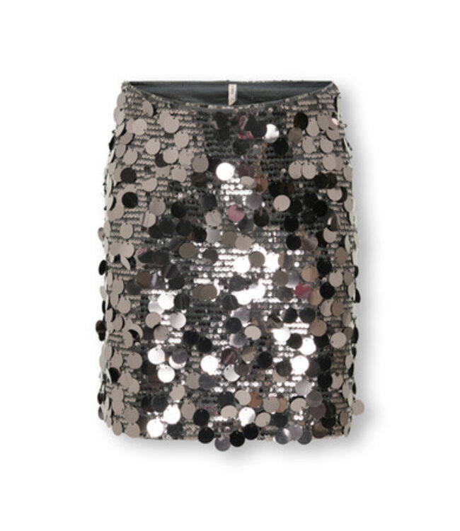 Kids ONLY winter rok meisjes - grijs - KogJadel - pailletten