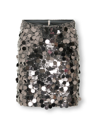 Kids ONLY winter rok meisjes - grijs - KogJadel - pailletten
