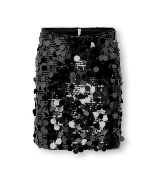 Kids ONLY winter rok meisjes - zwart - KogJadel - pailletten