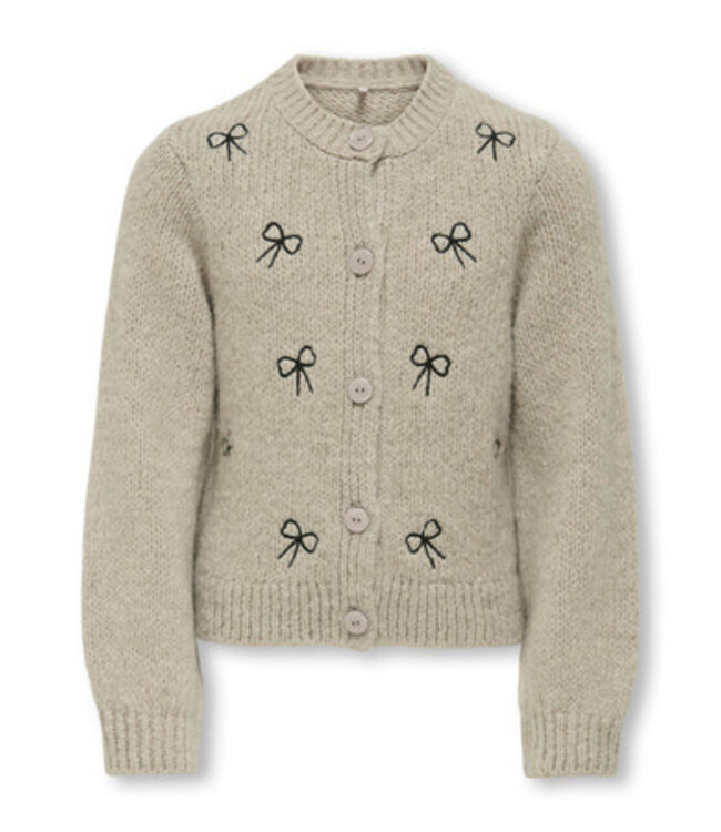 Kids ONLY winter vest meisjes - zand - KogCody - regular fit, gebreid