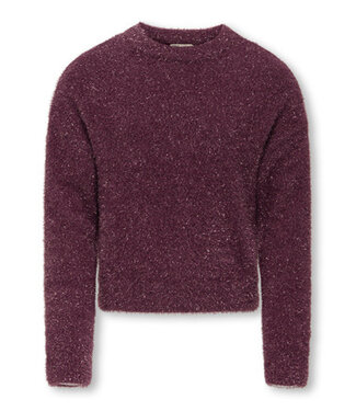 Kids ONLY winter sweater meisjes - paars - KogPiumo - regular fit, glitter