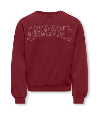 Kids ONLY winter sweater meisjes - paars - KogKiki - oversize fit