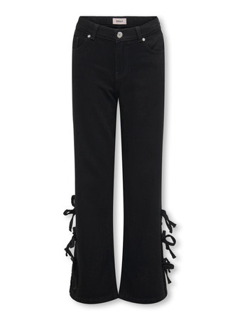 Kids ONLY winter jeansbroek meisjes - zwart - KogHope - wide leg fit afbeelding