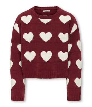 Kids ONLY winter sweater meisjes - paars - KogSus - regular fit, gebreid