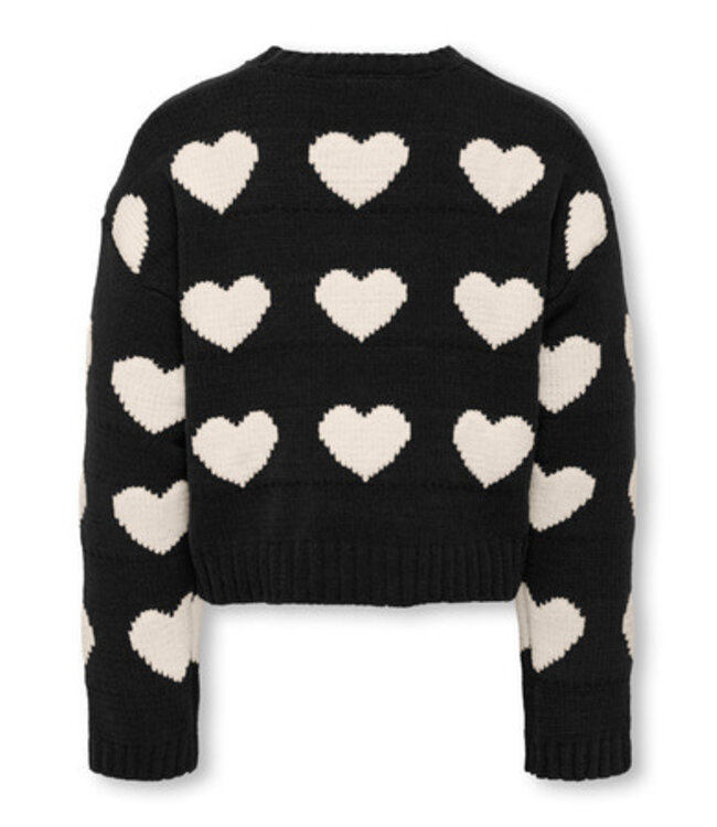 Kids ONLY winter sweater meisjes - zwart - KogSus - regular fit, gebreid