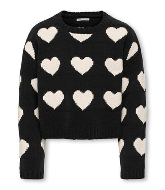 Kids ONLY winter sweater meisjes - zwart - KogSus - regular fit, gebreid