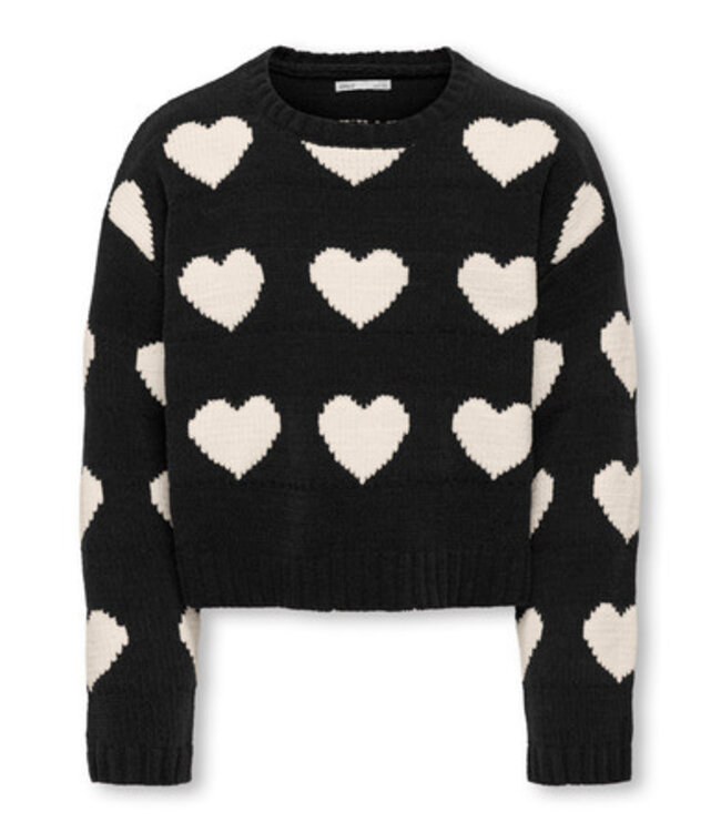 Kids ONLY winter sweater meisjes - zwart - KogSus - regular fit, gebreid