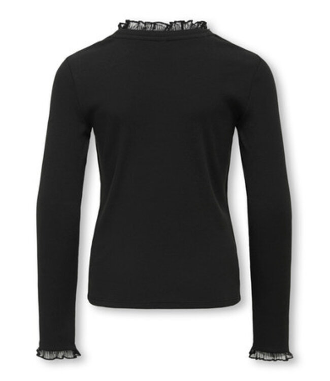 Kids ONLY winter top meisjes - zwart - KogLeslie - regular fit, longsleeve