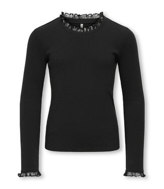 Kids ONLY winter top meisjes - zwart - KogLeslie - regular fit, longsleeve