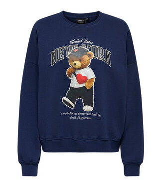 Kids ONLY winter sweater meisjes - blauw - KogLinda - regular fit