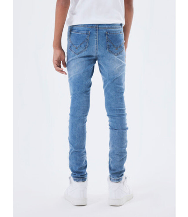 Name it winter jeansbroek jongens - blauw - skinny fit - NkmPete