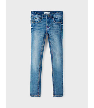 Name it winter jeansbroek jongens - blauw - skinny fit - NkmPete