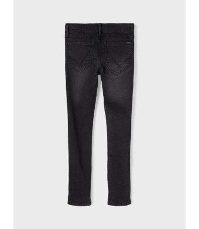 Name it winter jeansbroek jongens - zwart - skinny fit - NkmPete