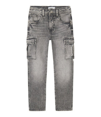 Name it winter cargo jeansbroek jongens - grijs - tapered fit - NkmSilas