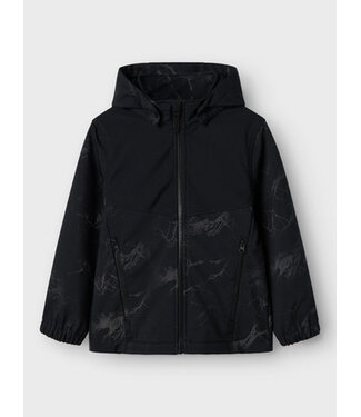 Name it winter softshell jas jongens - zwart - NkmAlf