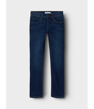 Name it winter jeansbroek jongens - blauw - slim fit - NkmSilas