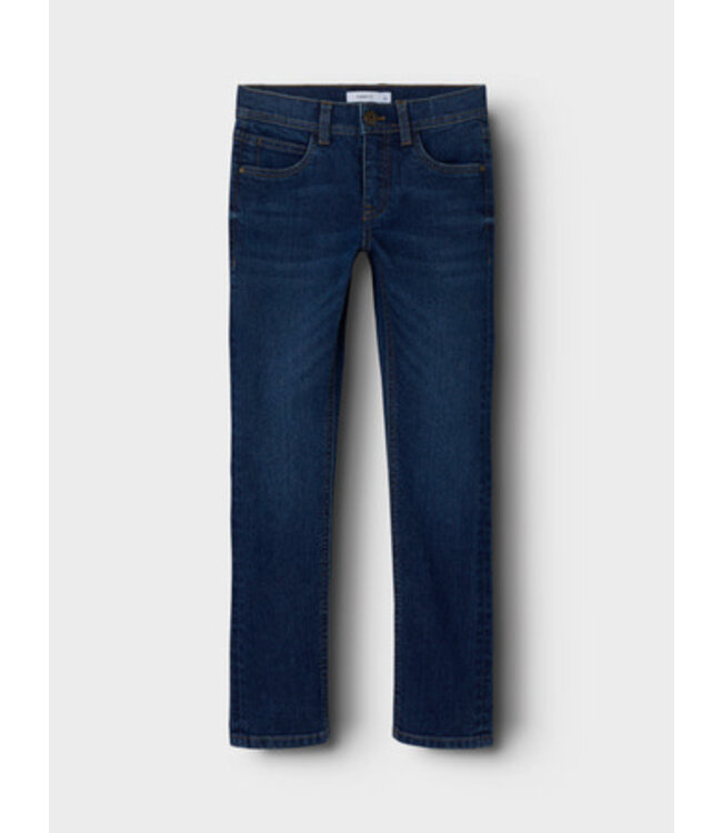 Name it winter jeansbroek jongens - blauw - slim fit - NkmSilas