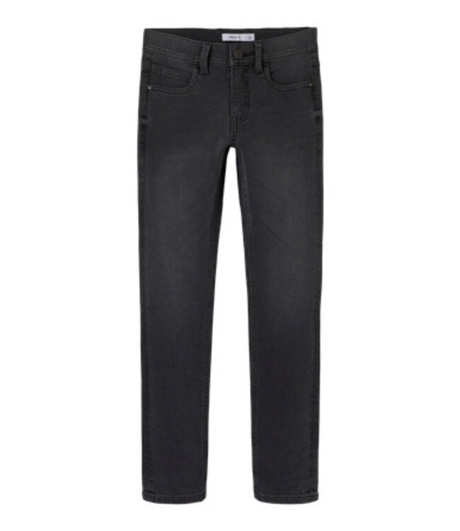 Name it winter jeansbroek jongens - grijs - slim fit - NkmSilas