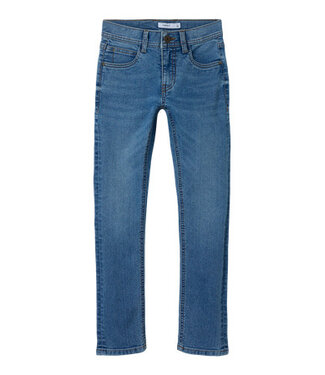 Name it winter jeansbroek jongens - blauw - slim fit - NkmSilas