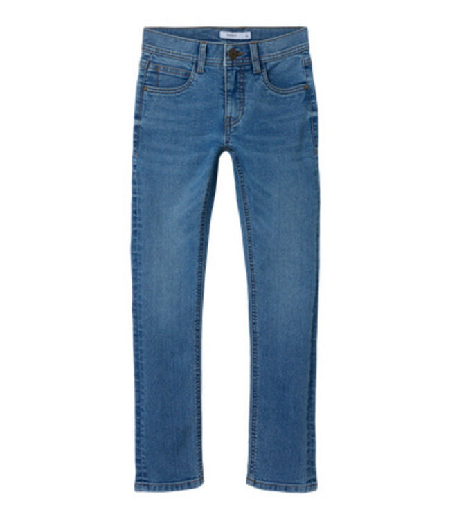 Name it winter jeansbroek jongens - blauw - slim fit - NkmSilas