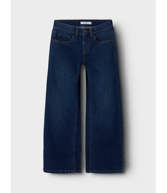Name it winter jeansbroek meisjes - blauw - wide leg fit - NkfRose