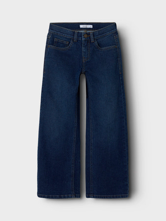 Name it winter jeansbroek meisjes - blauw - wide leg fit - NkfRose Name it winter jeansbroek meisjes - blauw - wide leg fit - NkfRose