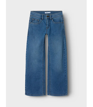 Name it winter jeansbroek meisjes - blauw - wide leg fit - NkfRose