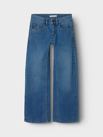 Name it winter jeansbroek meisjes - blauw - wide leg fit - NkfRose Name it winter jeansbroek meisjes - blauw - wide leg fit - NkfRose