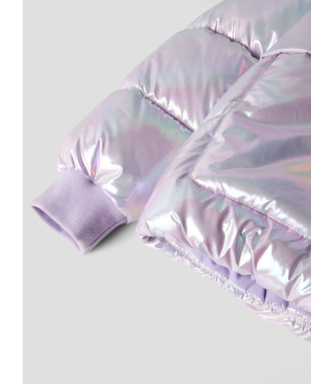 Name it winter winterjas meisjes - paars - puffer, foil - NkfMalan