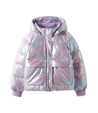 Name it winter winterjas meisjes - paars - puffer, foil - NkfMalan