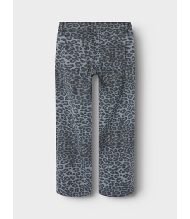 Name it winter broek meisjes - grijs - wide leg fit - NkfRose