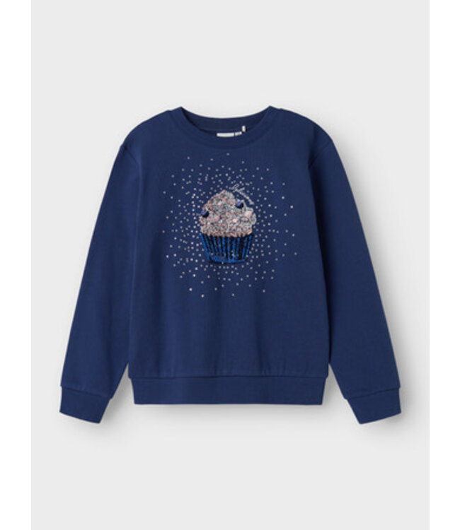 Name it winter sweater meisjes - blauw - regular fit - NkfNuasa