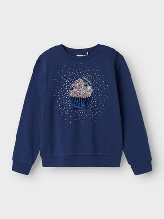 Name it winter sweater meisjes - blauw - regular fit - NkfNuasa afbeelding