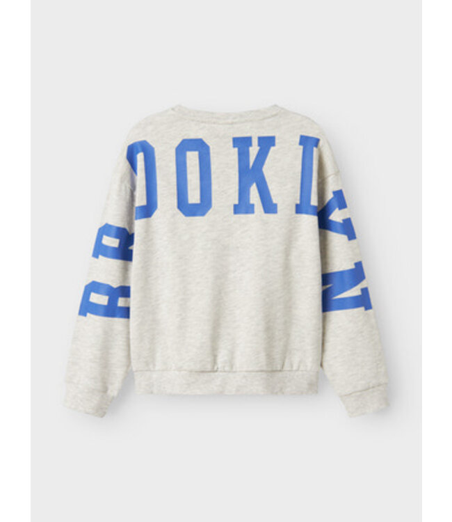 Name it winter sweater meisjes - grijs - relaxed fit - NkfNevea