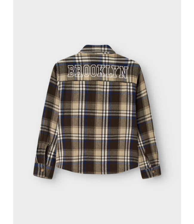 Name it winter t-shirt jongens - bruin - regular fit - NkmNoland