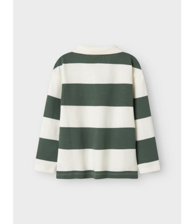 Name it winter polo t-shirt jongens - groen - relaxed fit - NkmNutiva