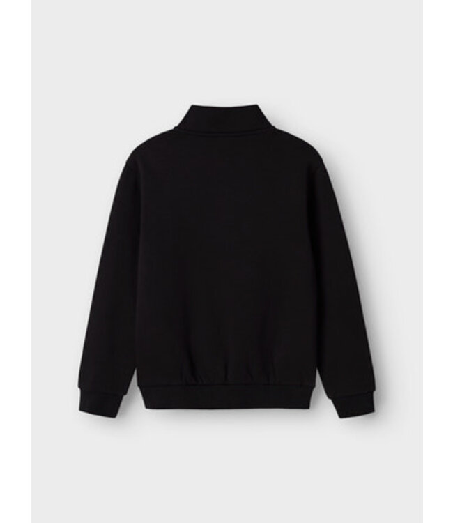 Name it winter sweater jongens - zwart - regular fit, zip - NkmBrody
