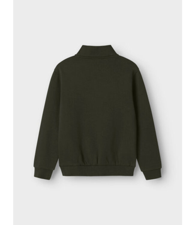 Name it winter sweater jongens - groen - regular fit, zip - NkmBrody