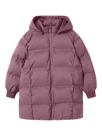 Name it winter winterjas meisjes - paars - puffer, lang - NkfMusk afbeelding