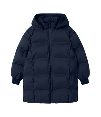 Name it winter winterjas meisjes - blauw - puffer, lang - NkfMusk