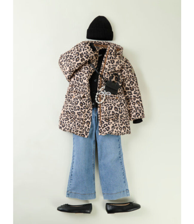 Name it winter winterjas meisjes - bruin - puffer - NkfMimosa