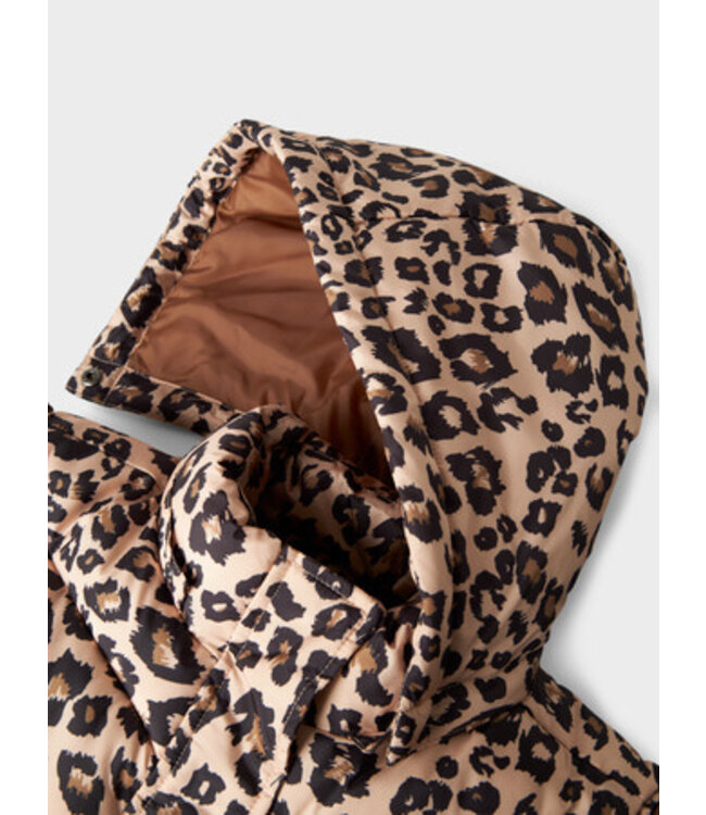 Name it winter winterjas meisjes - bruin - puffer - NkfMimosa