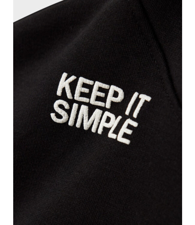 Name it winter sweater jongens - zwart - relaxed fit - NkmBronx