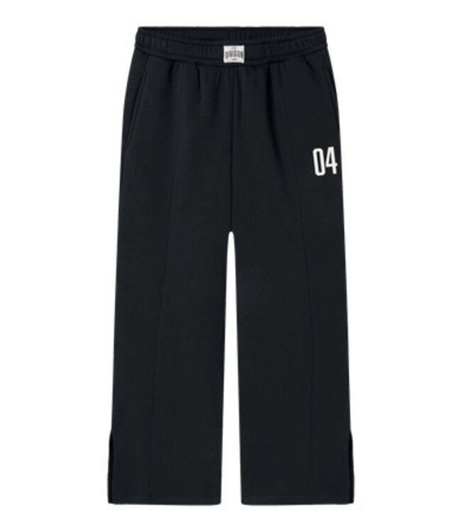 Name it winter sweat broek meisjes - zwart - wide leg fit - NkfOdika