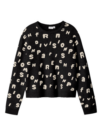 Name it winter sweater meisjes - zwart - regular fit, gebreid - NkfOline afbeelding