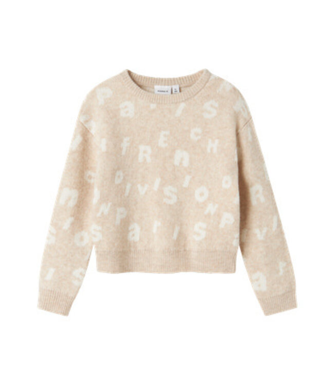 Name it winter sweater meisjes - beige - regular fit, gebreid - NkfOline