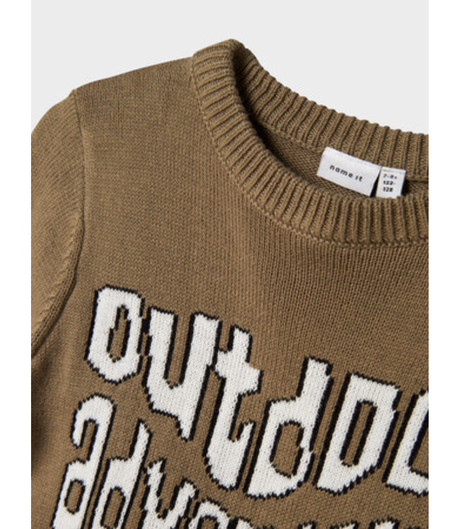 Name it winter sweater jongens - bruin - regular fit - NkmOtto