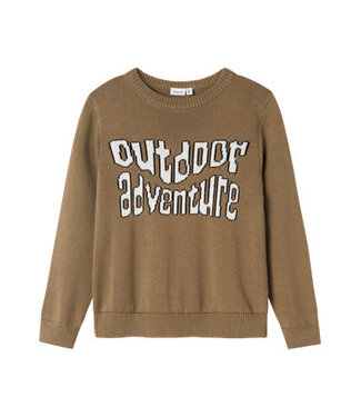 Name it winter sweater jongens - bruin - regular fit - NkmOtto