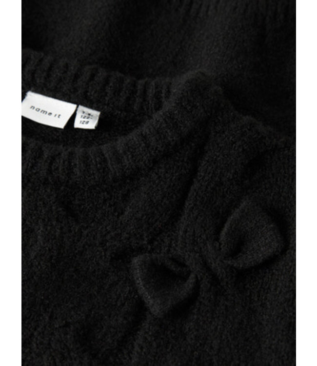 Name it winter sweater meisjes - zwart - regular fit, gebreid - NkfOlivia