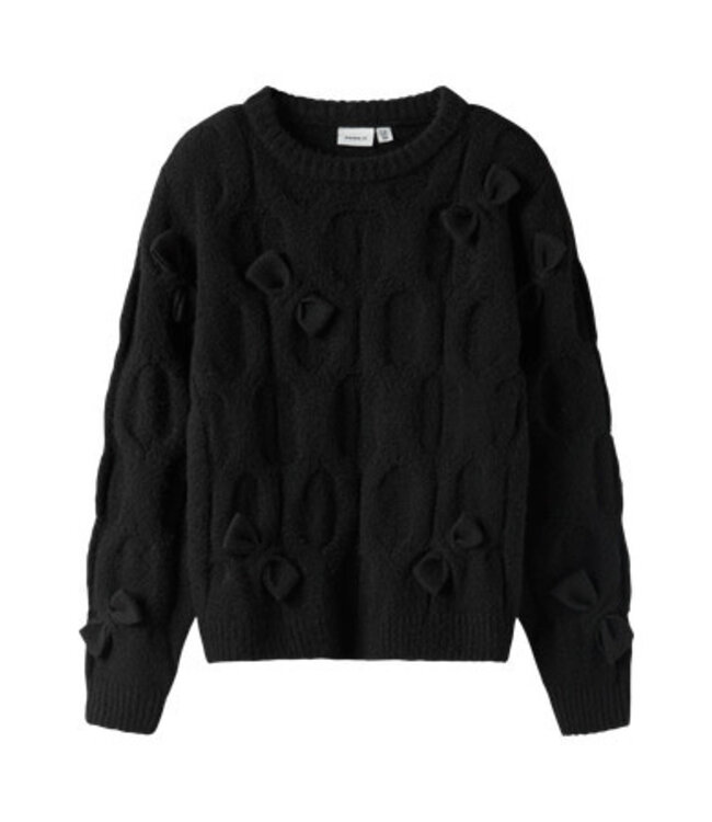 Name it winter sweater meisjes - zwart - regular fit, gebreid - NkfOlivia
